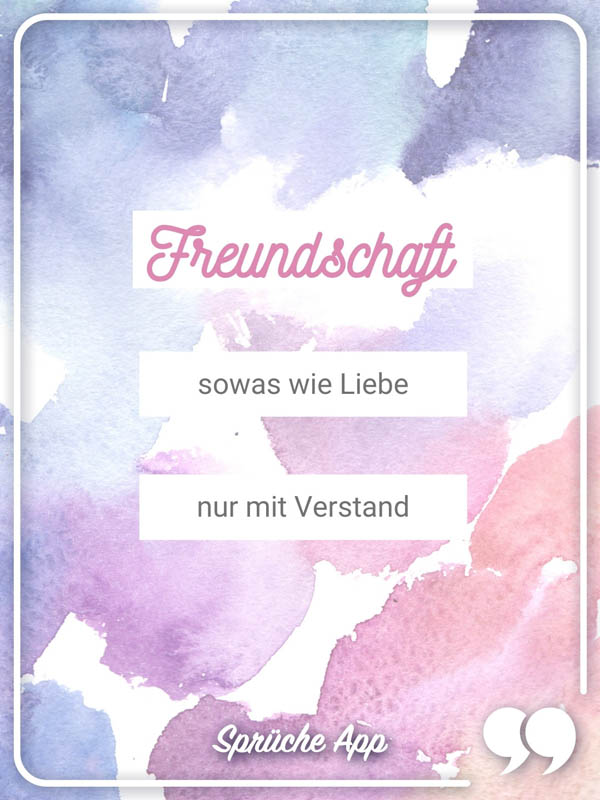 Abstrakter Hintergrund mit Text: „Für echte Freunde muss man nicht extra aufräumen."